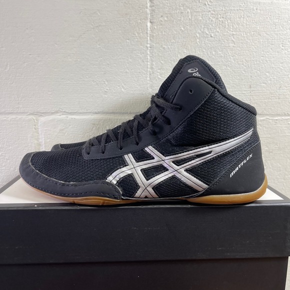 Asics Matflex 5 J504N Black Gum Athletic Wrestling Boxing Shoes Men\'s 13 US main image 8